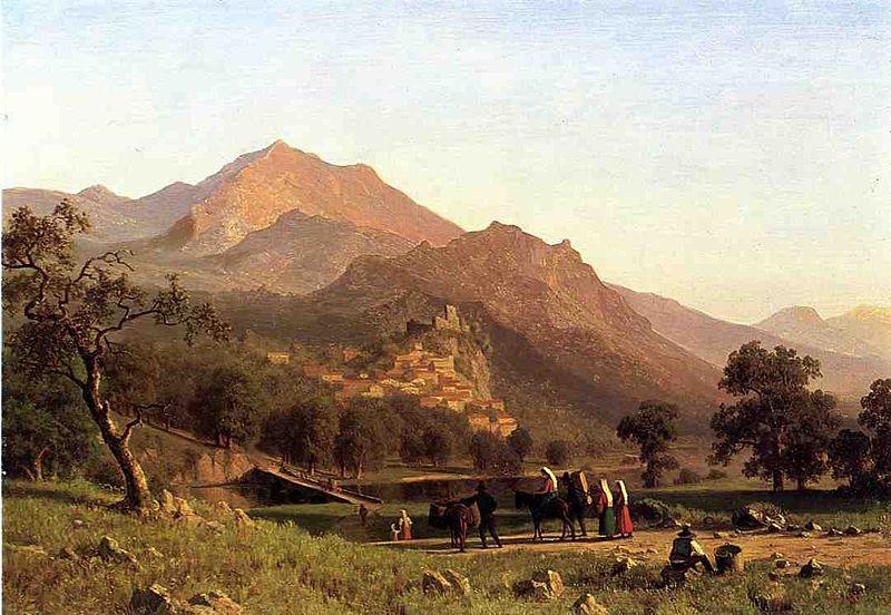 Albert Bierstadt Rocca de Secca Sweden oil painting art